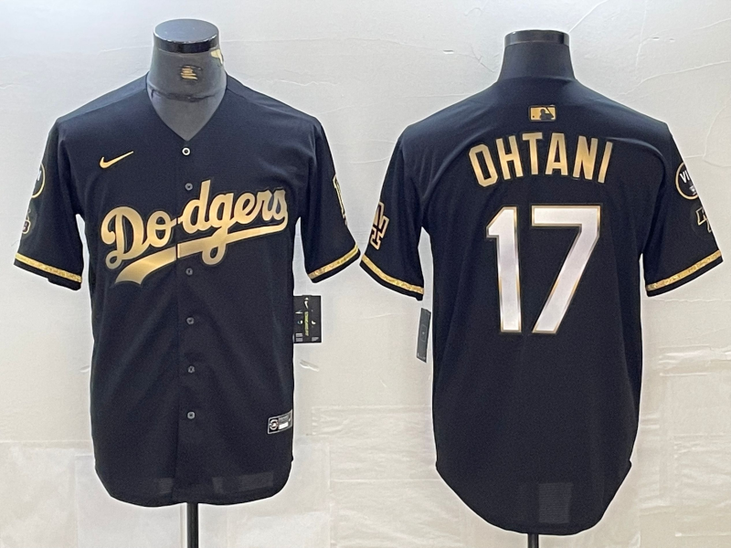Men's Los Angeles Dodgers Shohei Ohtani #17 Black Limited Jersey